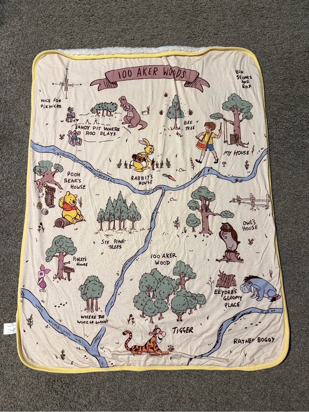 Little Sleepies Pooh mini blanket